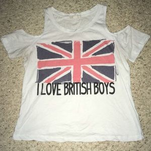 F21 Cold Shoulder Tee